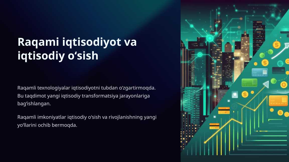 Raqami iqtisodiyot va iqtisodiy oʻsish