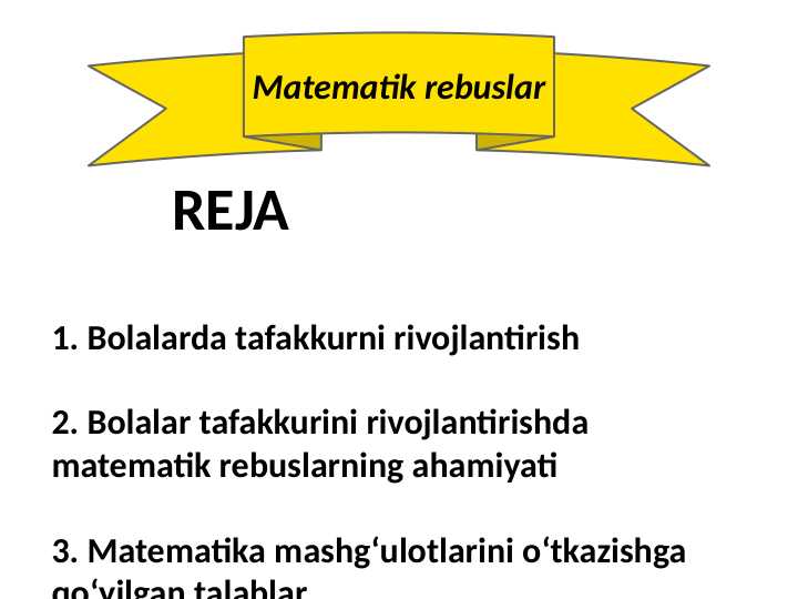 Matematik rebuslar
