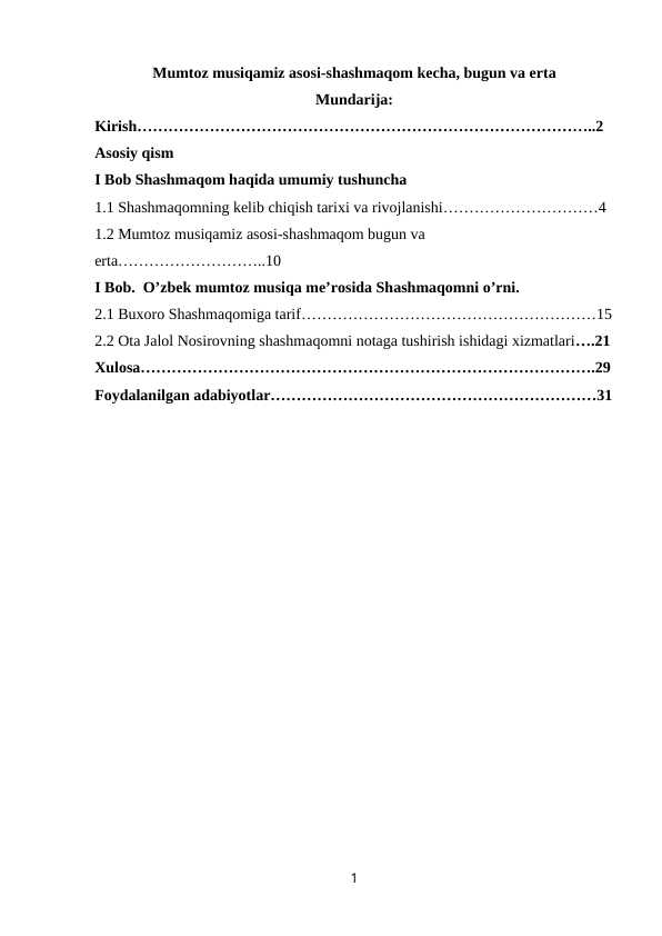 Mumtoz musiqamiz asosi-shashmaqom kecha, bugun va erta