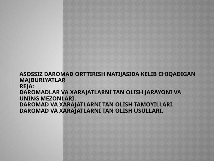 daromadlar