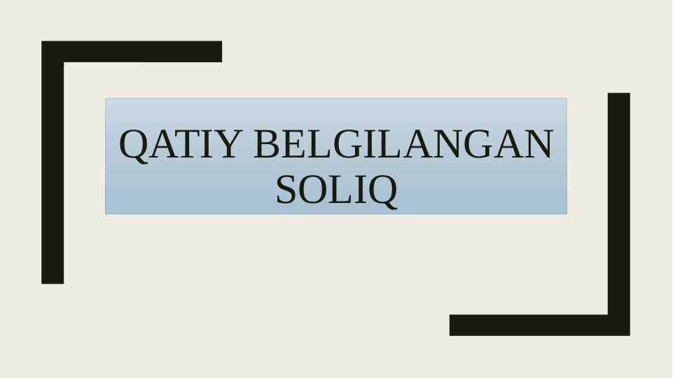 Qatiy belgilangan soliq
