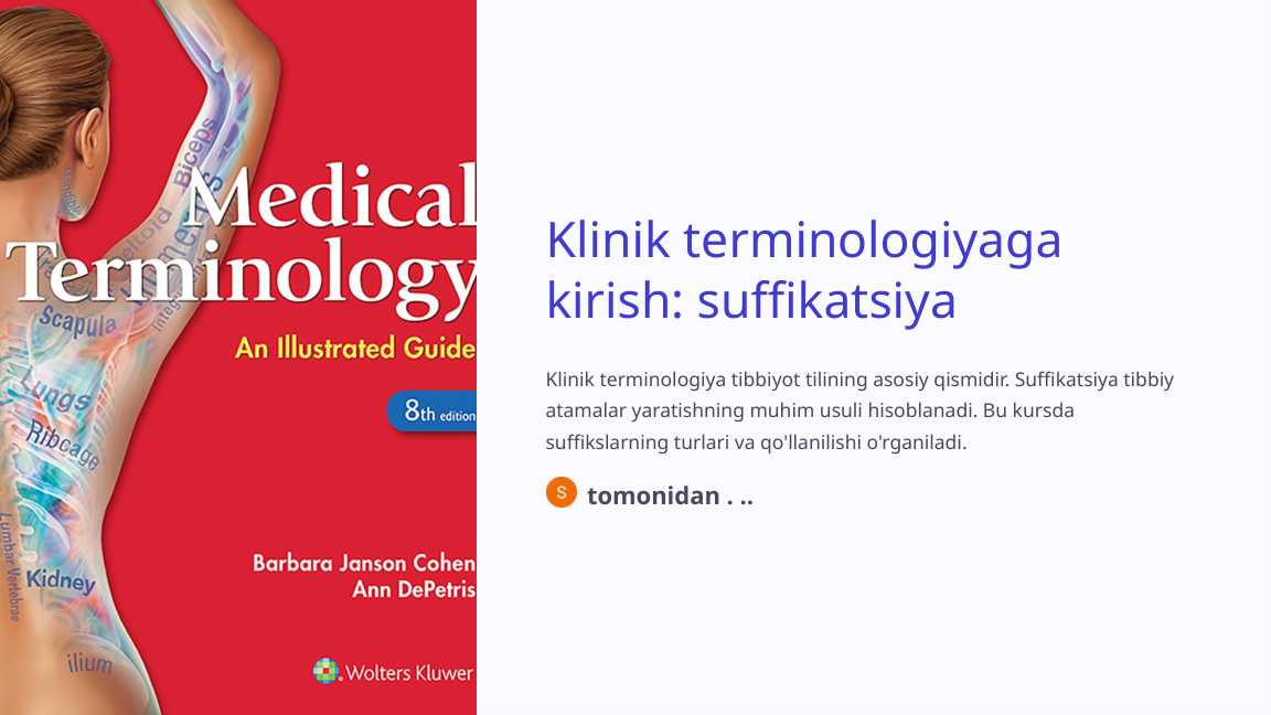 Klinik terminologiyaga kirish suffikatsiyaKlinik terminologiyaga kirish suffikatsiya