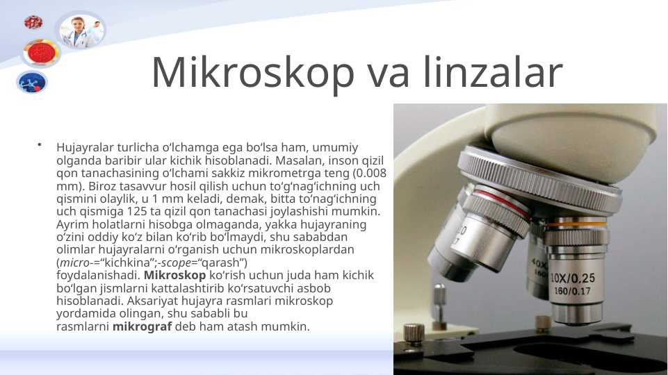 Mikroskop va linzalar