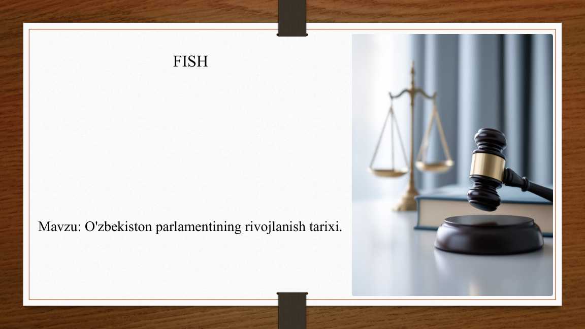 O'zbekiston Respublikasi Parlamentining rivojlanish tarixi