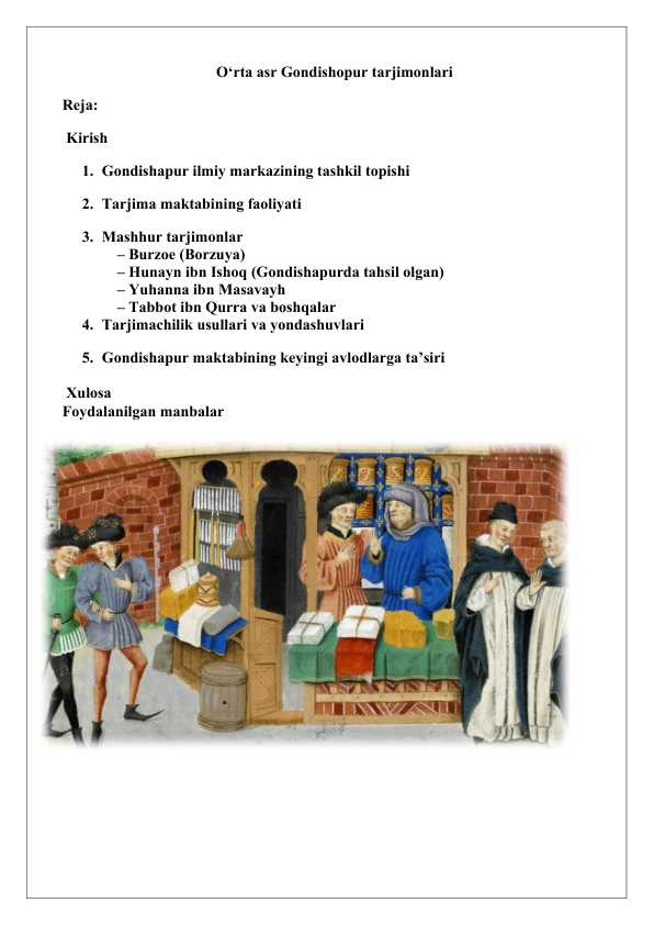 O‘rta asr Gondishopur tarjimonlari 25