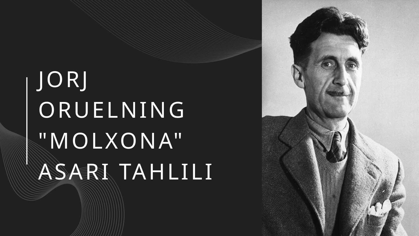 Jorj Oruelning Molxona asari tahlili