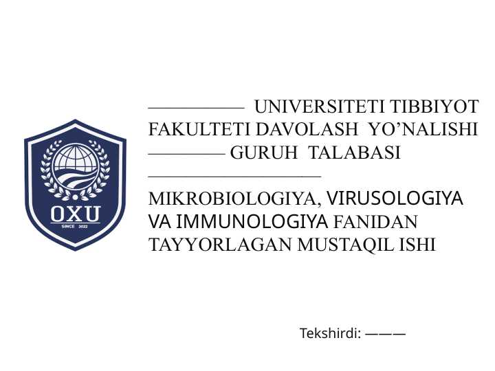 Leptospirozlar morfologiyasi, strukturasi, tarqalganligi, keltirib chiqaruvchi kasalliklari, laboratoriya diagnostikasi.