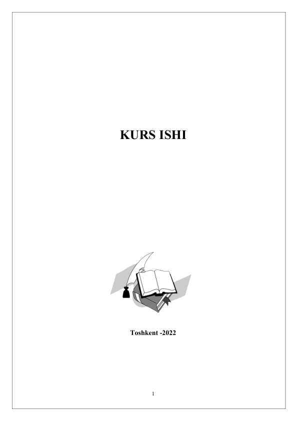 Kurs ishi Mahmud  Koshg‘ariyning  turkiy dialektlari haqidagi qarashlari