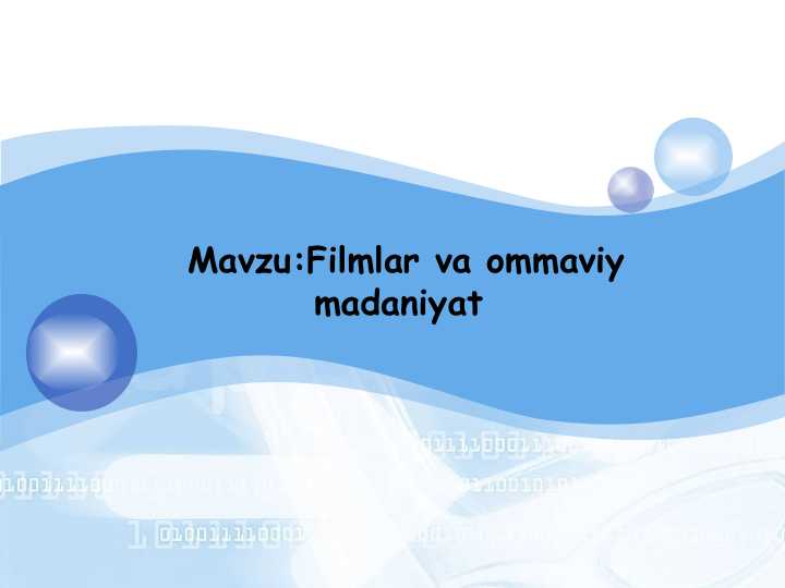 Filmlar va ommaviy madaniyat