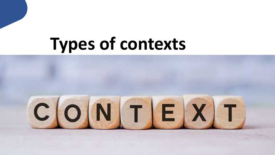 Types of contexts