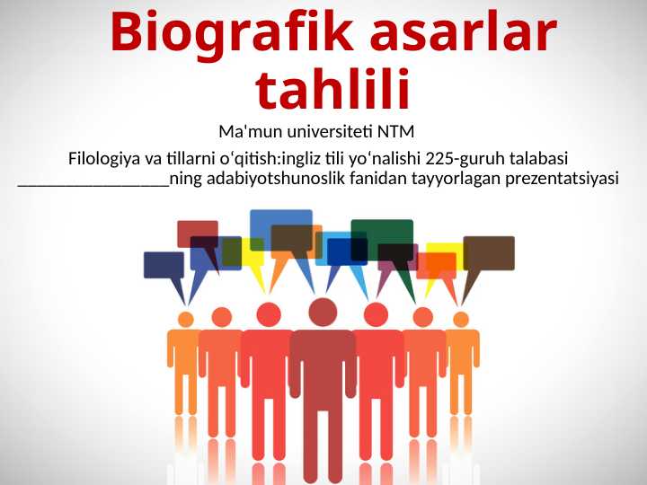 Biografik asarlar tahlili