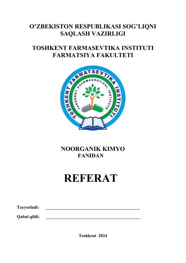 2. Atom orbitallar. De-Broyl tenglamasi. Elektron bulut. To’lqin funksiyasi. s, p, d, f – elementlarining atom tuzilishi. Referat 14 bet.