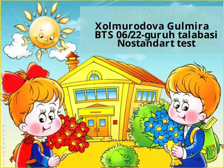 So'z turkumlariga oid topshiriqlar