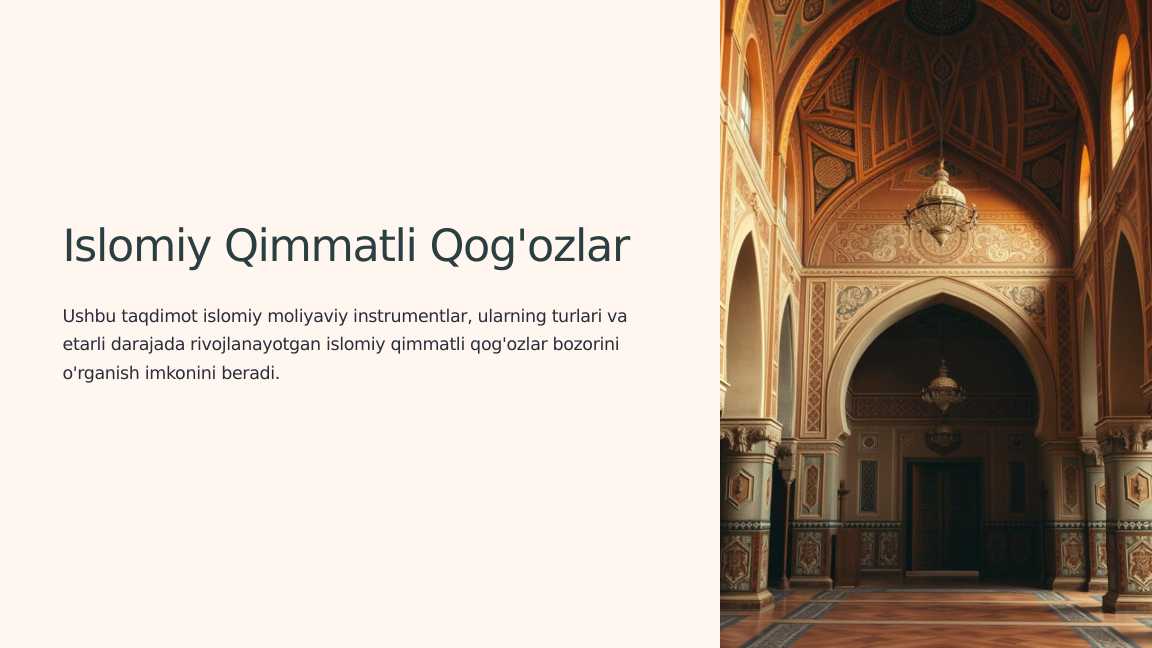 Islomiy Qimmatli Qogozlar