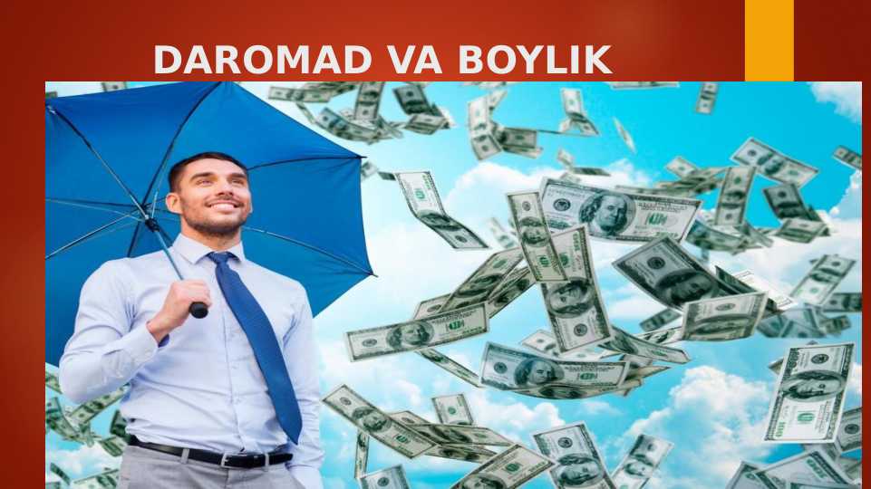 DAROMAD VA BOYLIK