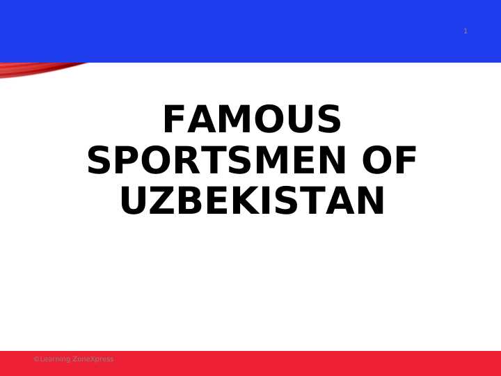 Famous sportsmen of uzbekistan