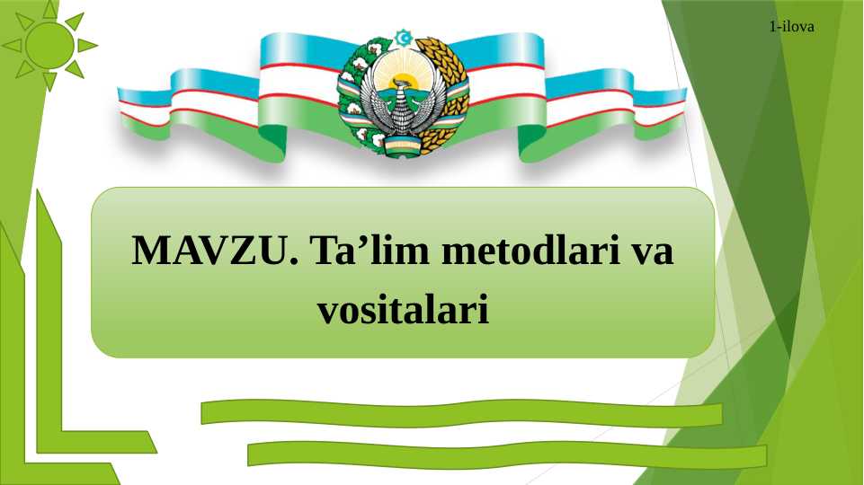 Taʼlim metodlari va vositalari