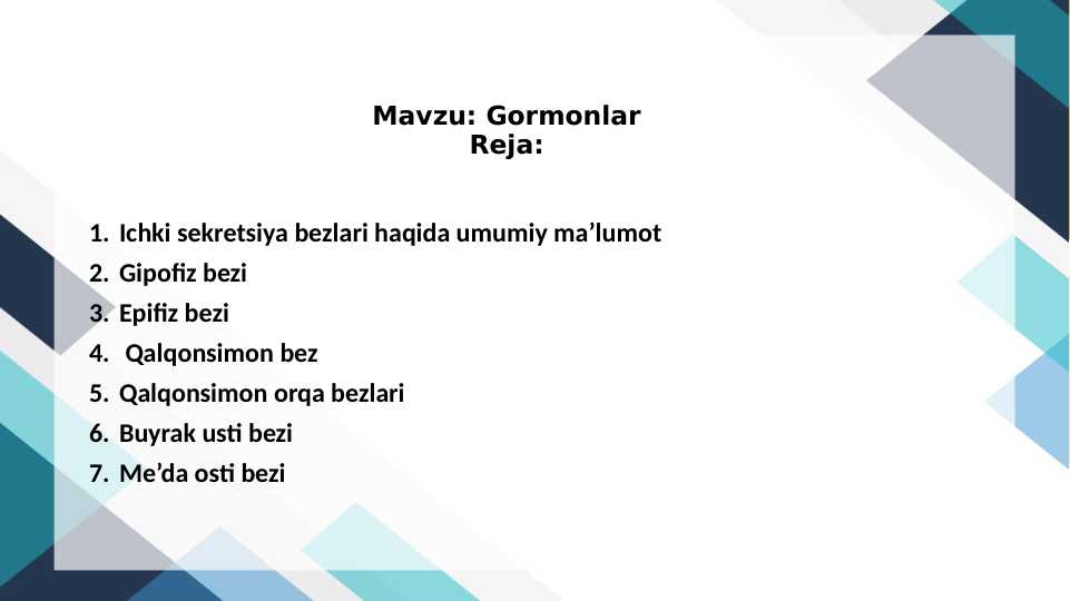 Gormonlar
