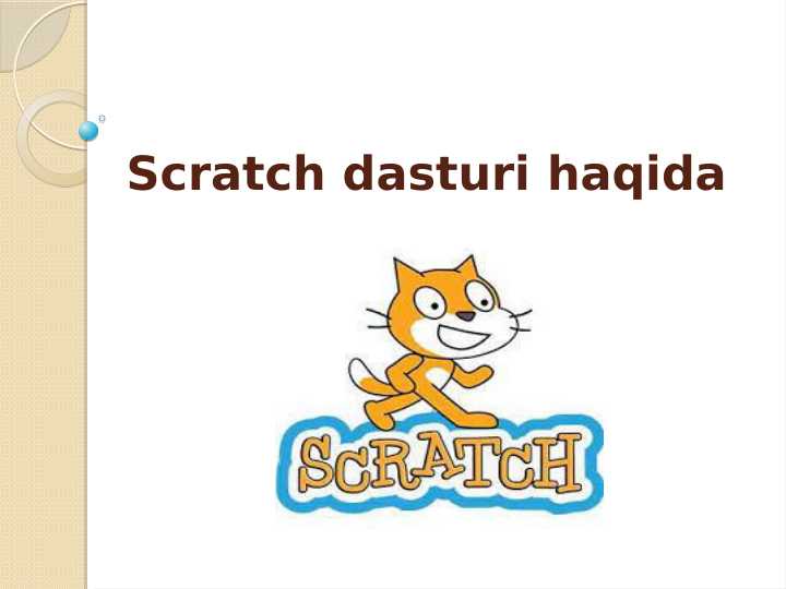 Scratch dasturidan prezentasiya