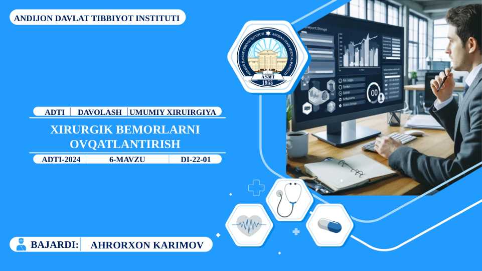 XIRURGIK BEMORLARNI OVQATLANTIRISH