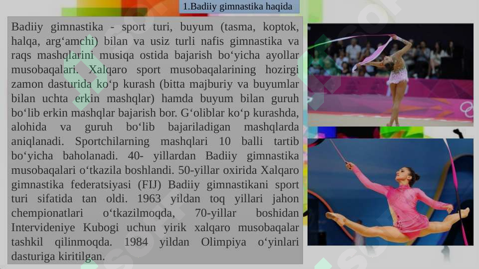 Badiiy gimnastika erotik video