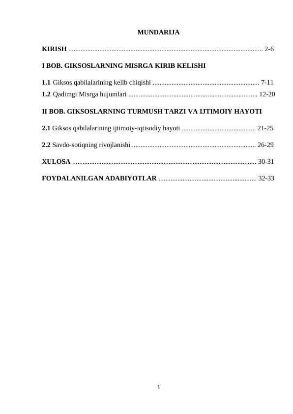 GIKSOSLARNING MISRGA KIRIB KELISHI KURS ISHI