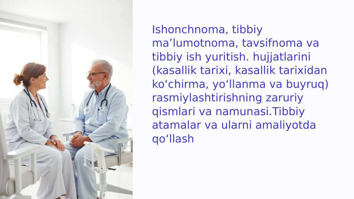 Ishonchnoma, tibbiy ma’lumotnoma, tavsifnoma va tibbiy ish yuritish_1