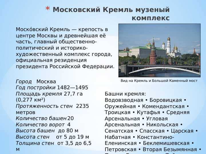 Московский Кремль музеный комплекс