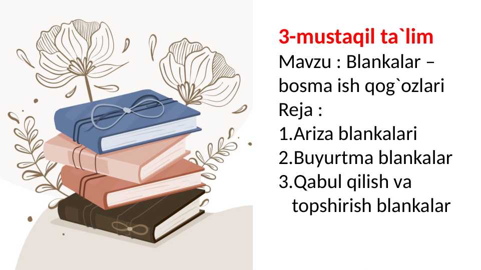 Blankalar – bosma ish qog`ozlari