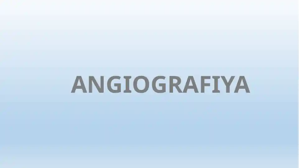 ANGIOGRAFIYA