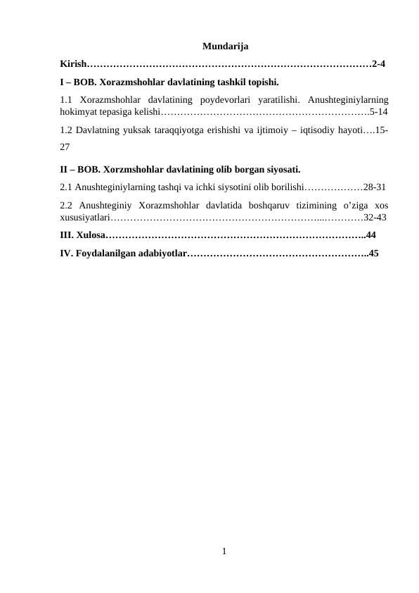 Anushtegin Xorazmshoxlar davlati