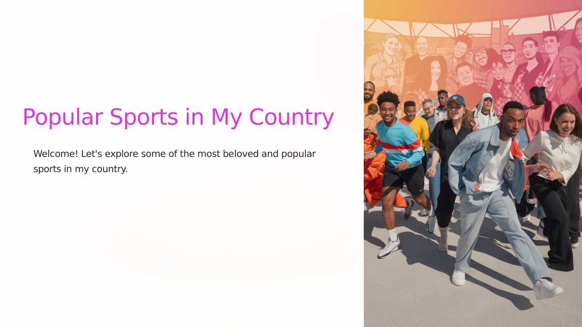 Popular Sports in My Country