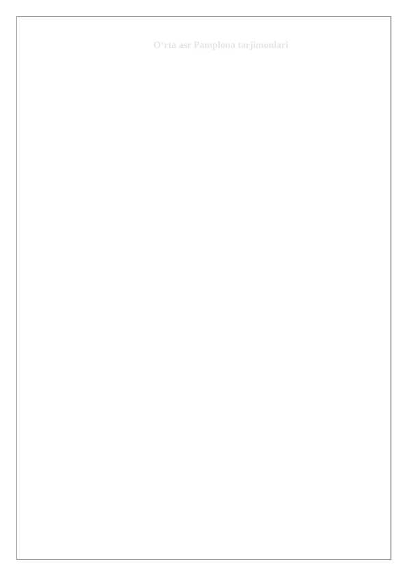 Oʻrta asr Pamplona tarjimonlari 24