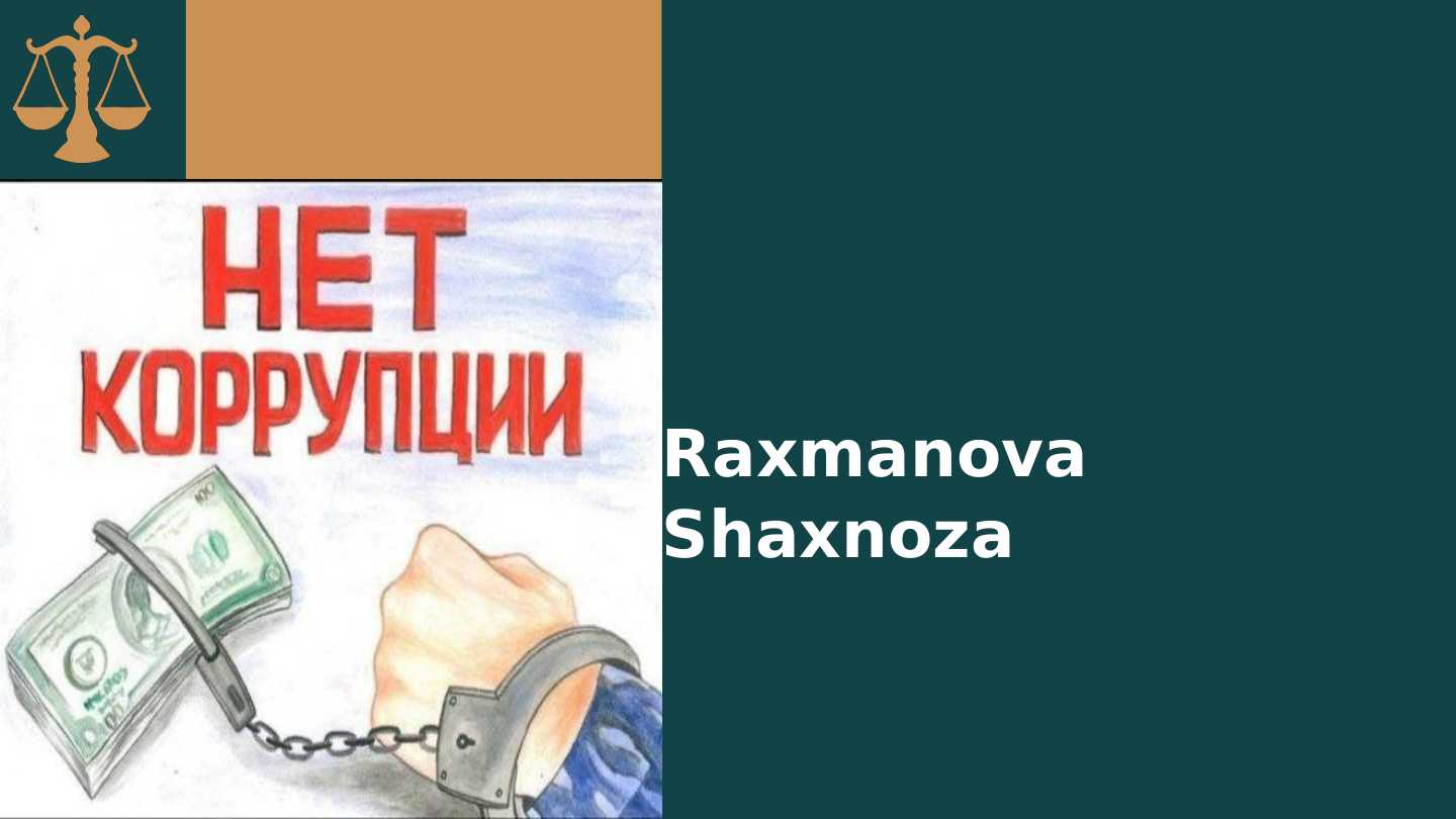 Koruppsiyaga qarshimiz