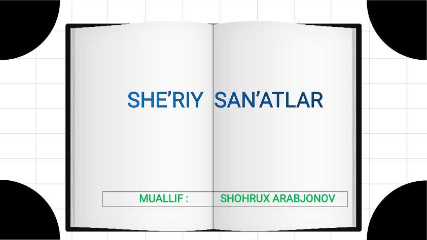 SHE'RIY SAN'ATLAR