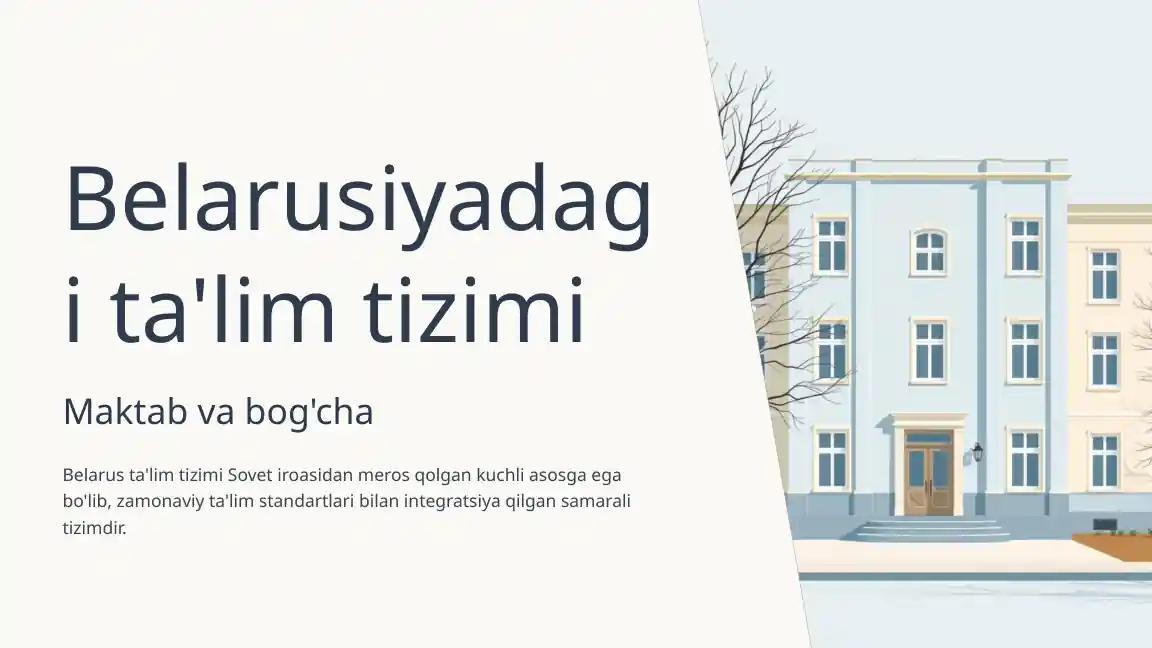 belarusiyadagi ta'lim tizimi