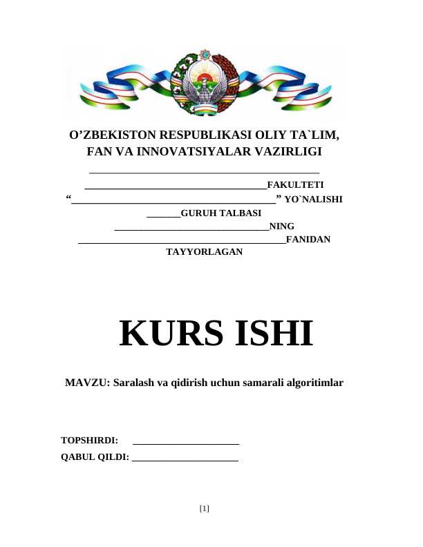 Saralash va qidirish uchun samarali algoritimlar