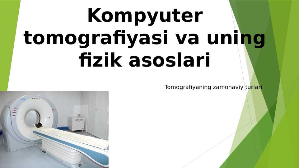 Kompyuter tomografiyasi