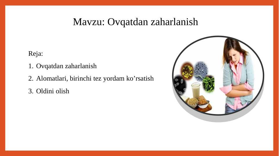 Ovqatdan zaharlanish