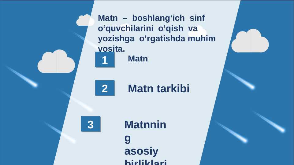 Matn – boshlang‘ich sinf o‘quvchilarini o‘qish va yozishga o‘rgatishda ...