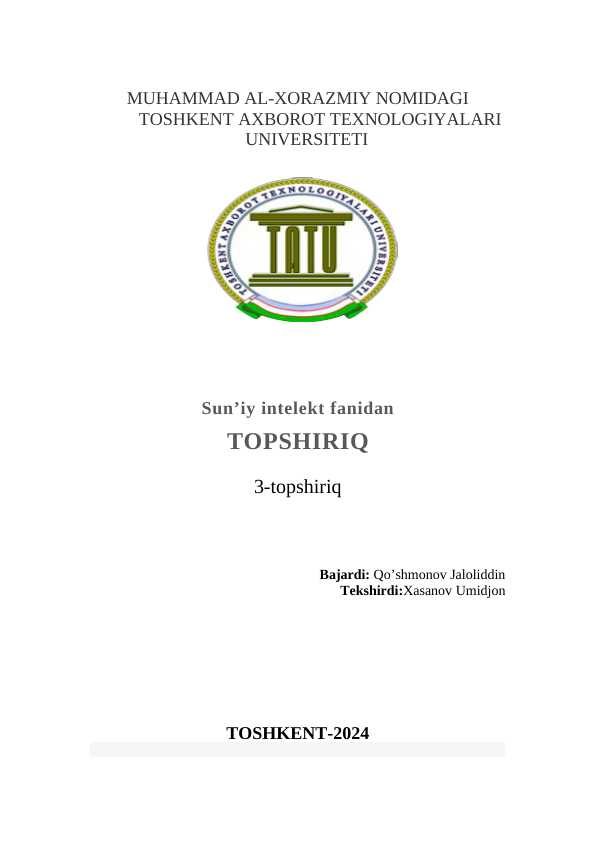 Python dasturlash tilida K-means klasterlash algoritmidan foydalanib ma’lumotlarni klasterlash.