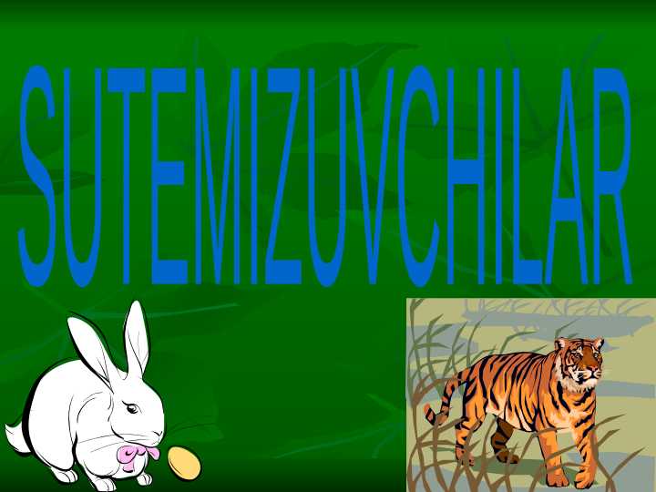 Sut emizuvchilar test.pptx