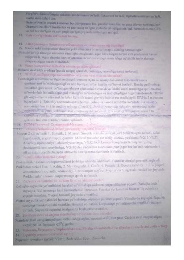 gtl savollarga javoblar