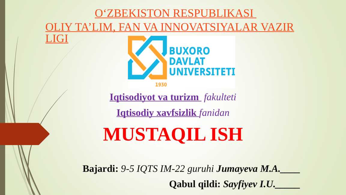 Iqtisodiy Xavfsizlik iqtisodiy-xavfsizlik