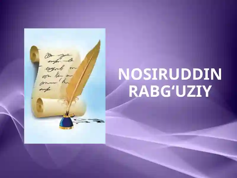 Nosiruddin Rabg`uziy. Qissasi Rabg‘uziy