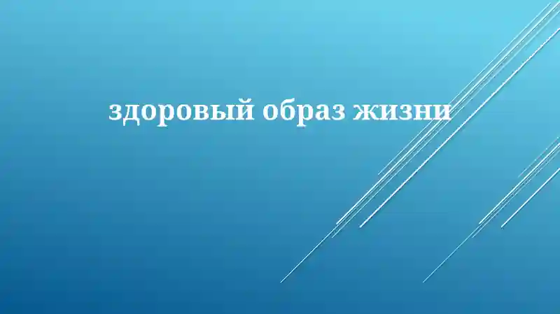 Основы здорового образа жизни