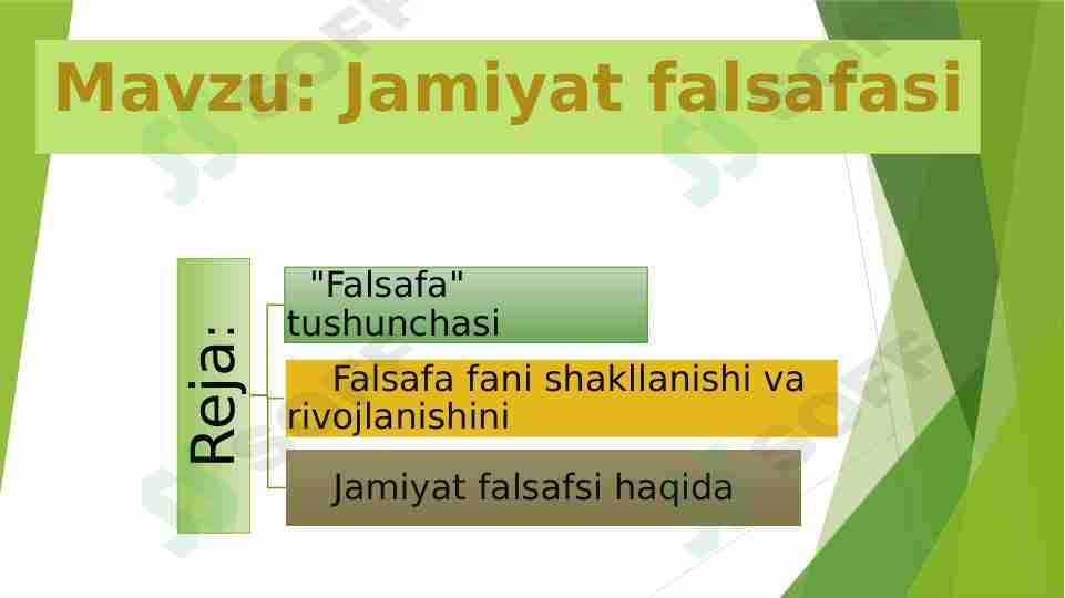 Jamiyat falsafasi
