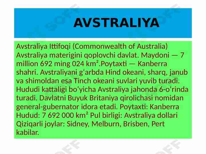 Avstraliya haqida