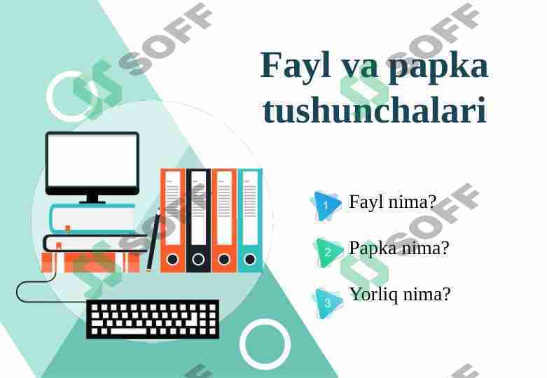 fayl va papka tushunchalari