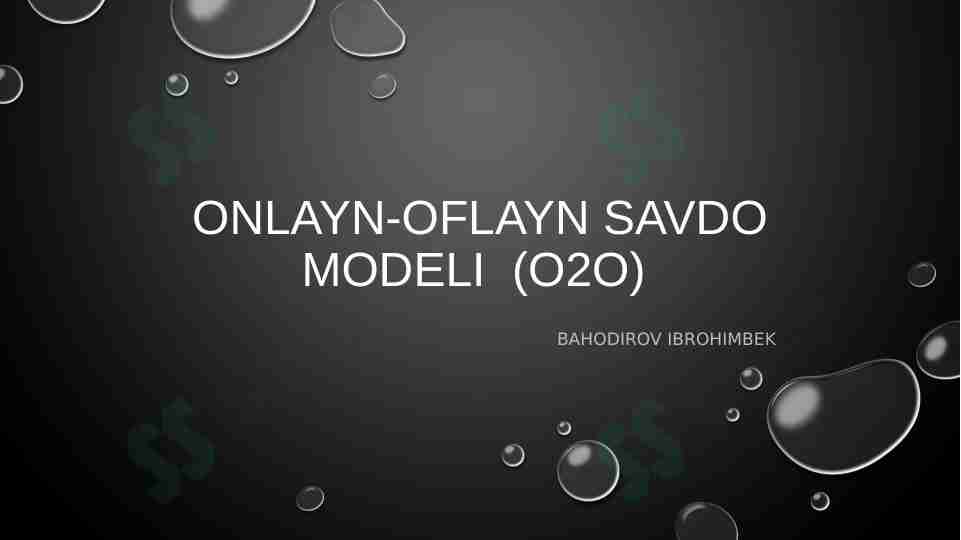 Onlayn-oflayn savdo modeli (O2O)